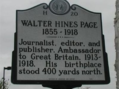 WALTER HINES PAGE 1855-1918