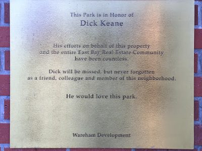 This Park is in Honor of Dick Keene