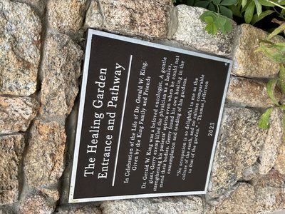 The Healing Garden Entrance and Pathway
