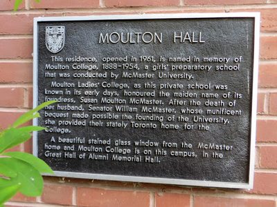 Moulton Hall  (A McMaster University student residence)