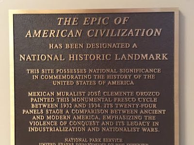 The Epic of American Civilization Fresco