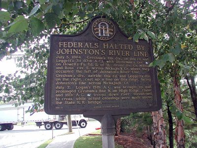 Federals Halted by Johnston's River Line