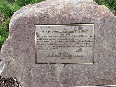THE FIRST AUTOMOBILE RACE IN AMERICA