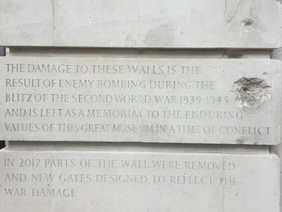 Blitz Bombing Damage at the V&A