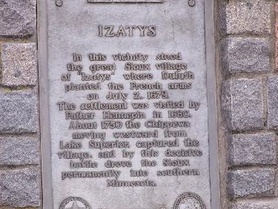 Izatys Historical Marker Inscription