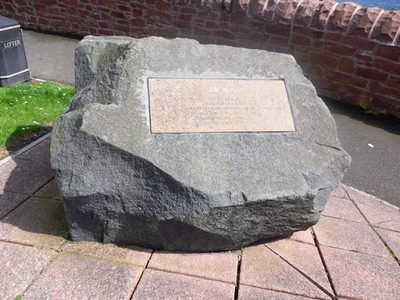A boulder-mounted plaque, East Wemyss