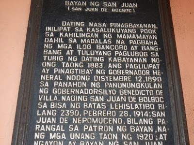 Municipality of San Juan historical marker