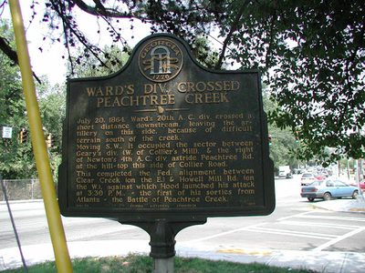 Ward's Div. Crossed Peachtree Creek