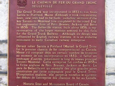 Grand Trunk Railway Belleville
