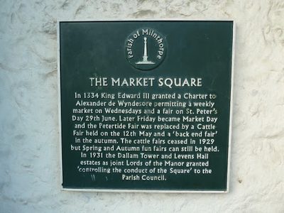 Plaque, The Square, Milnthorpe