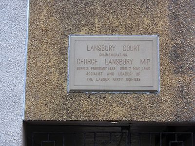 Plaque, Lansbury Court