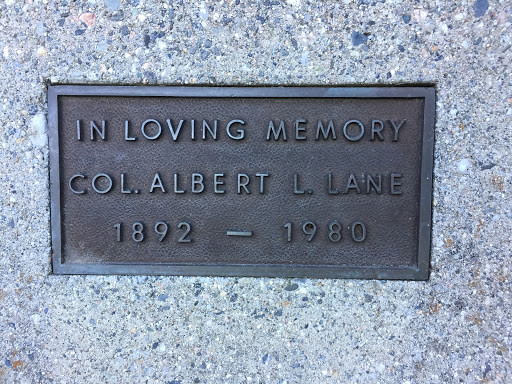 In Loving Memory Col. Albert L. Lane 1892 - 1980