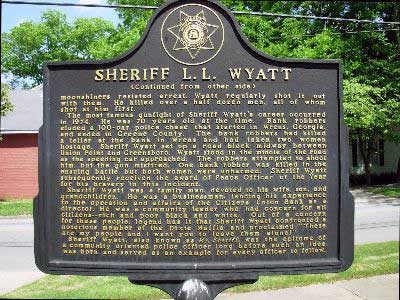 Sheriff L.L. Wyatt [side 2]