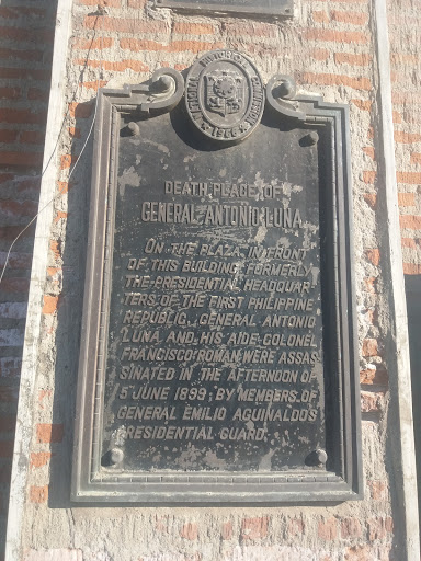 Death Place of General Antonio Luna historical marker