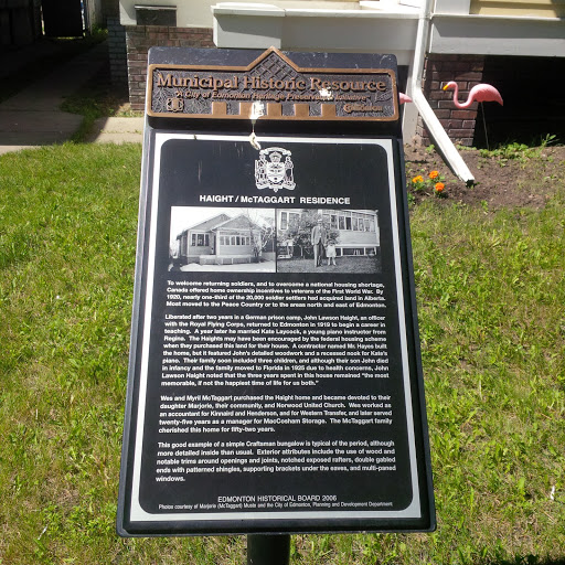 Haight/McTaggart Residence: Edmonton Municipall Historic Resource
