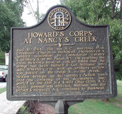 Howard's Corps at Nancy's Creek