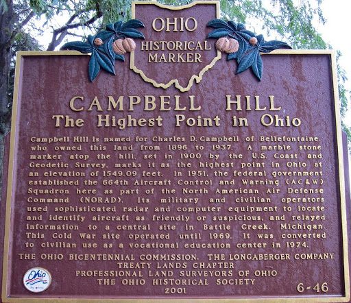 Campbell Hill The Highest Point in Ohio