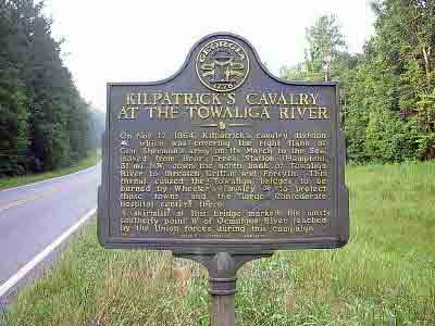 Kilpatrick's Cavalry at the Towaliga River
