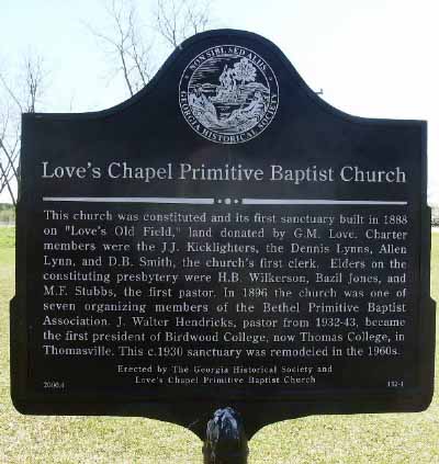 Love's Chapel Primitive Baptist Church