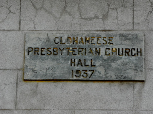 Plaque, Clonaneese Presbyterian Church Hall
