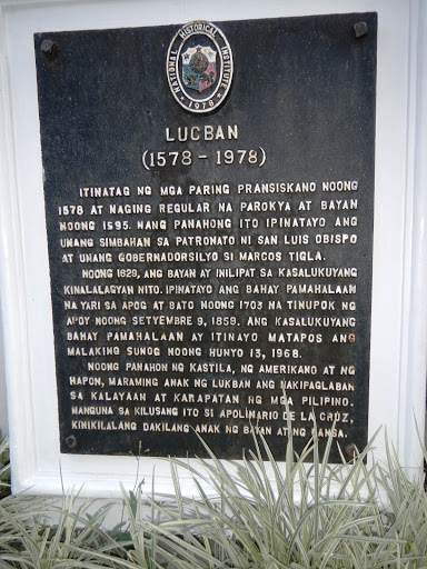 Lucban historical marker