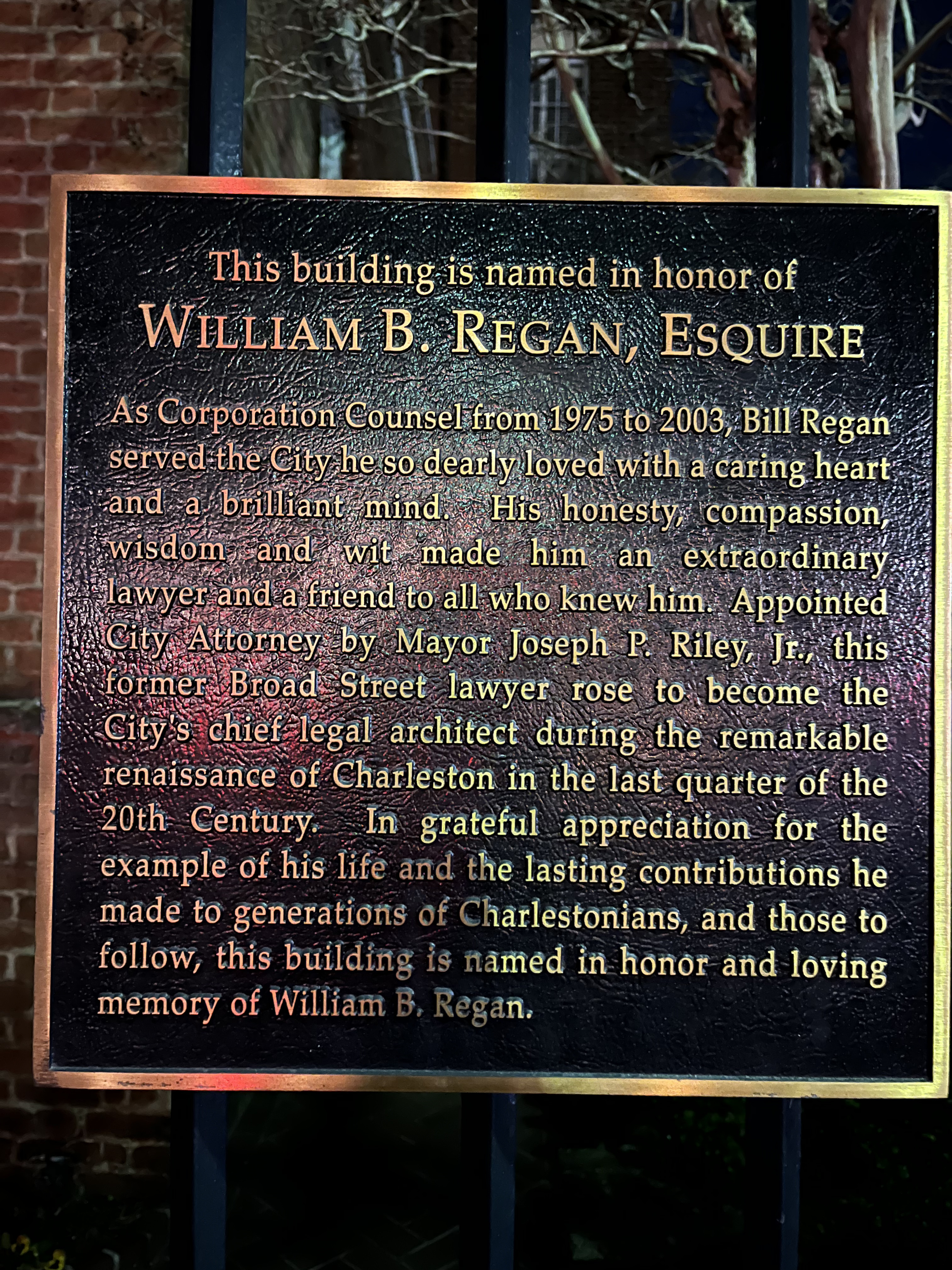 William B. Regan, Esquire