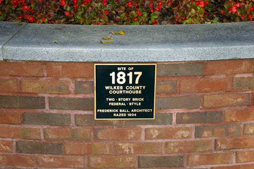 1817 Site of first Wilks County Courthouse