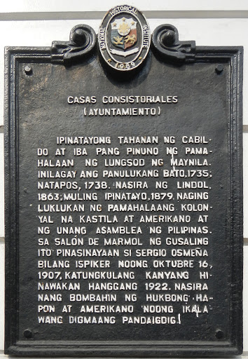 Casas Consistoriales historical marker