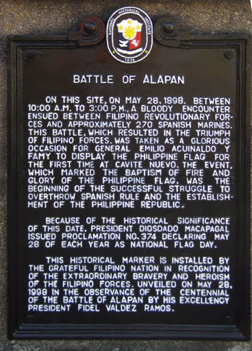 Battle of Alapan historical marker