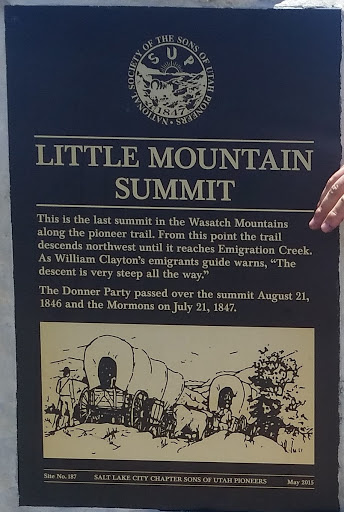Little Mountain Summit, Emigration Pass, Salt Lake City