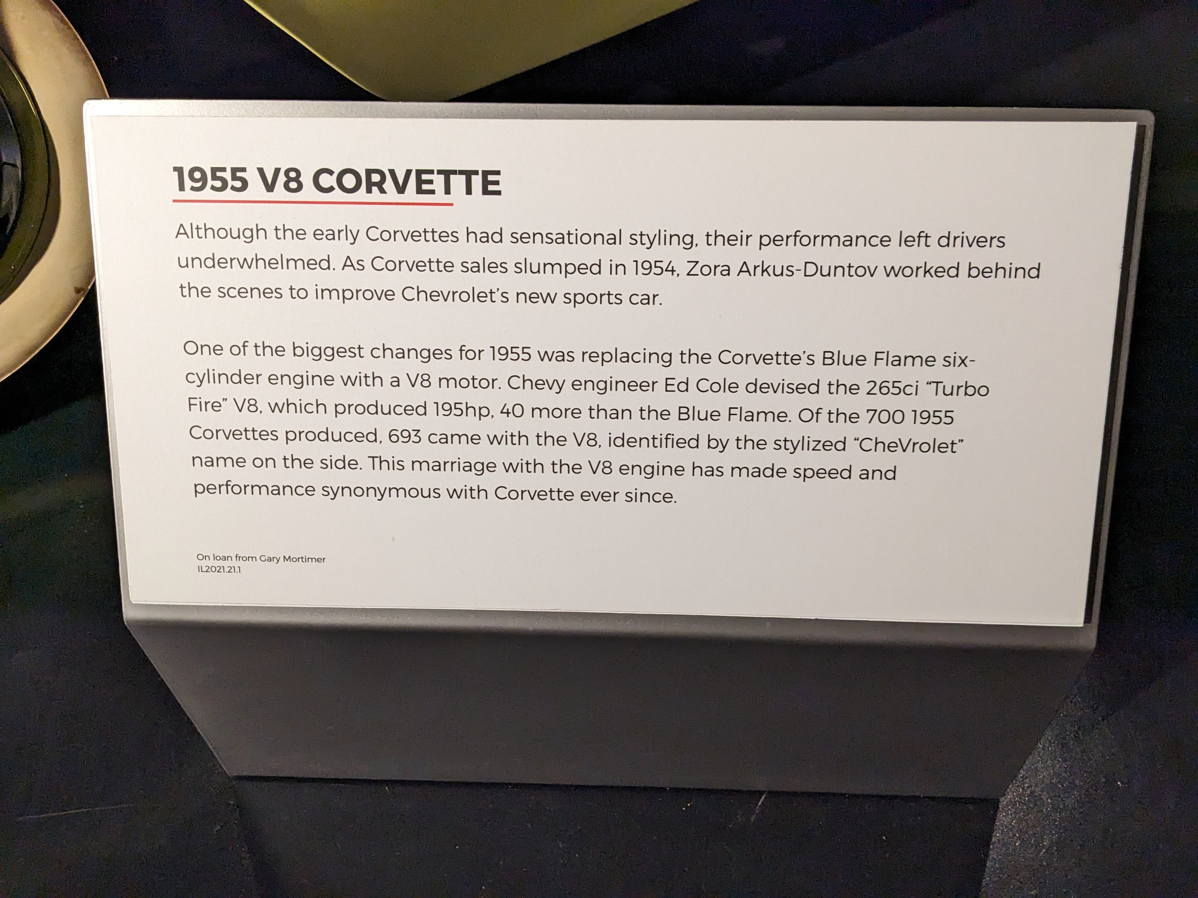 1955 V-8 Corvette