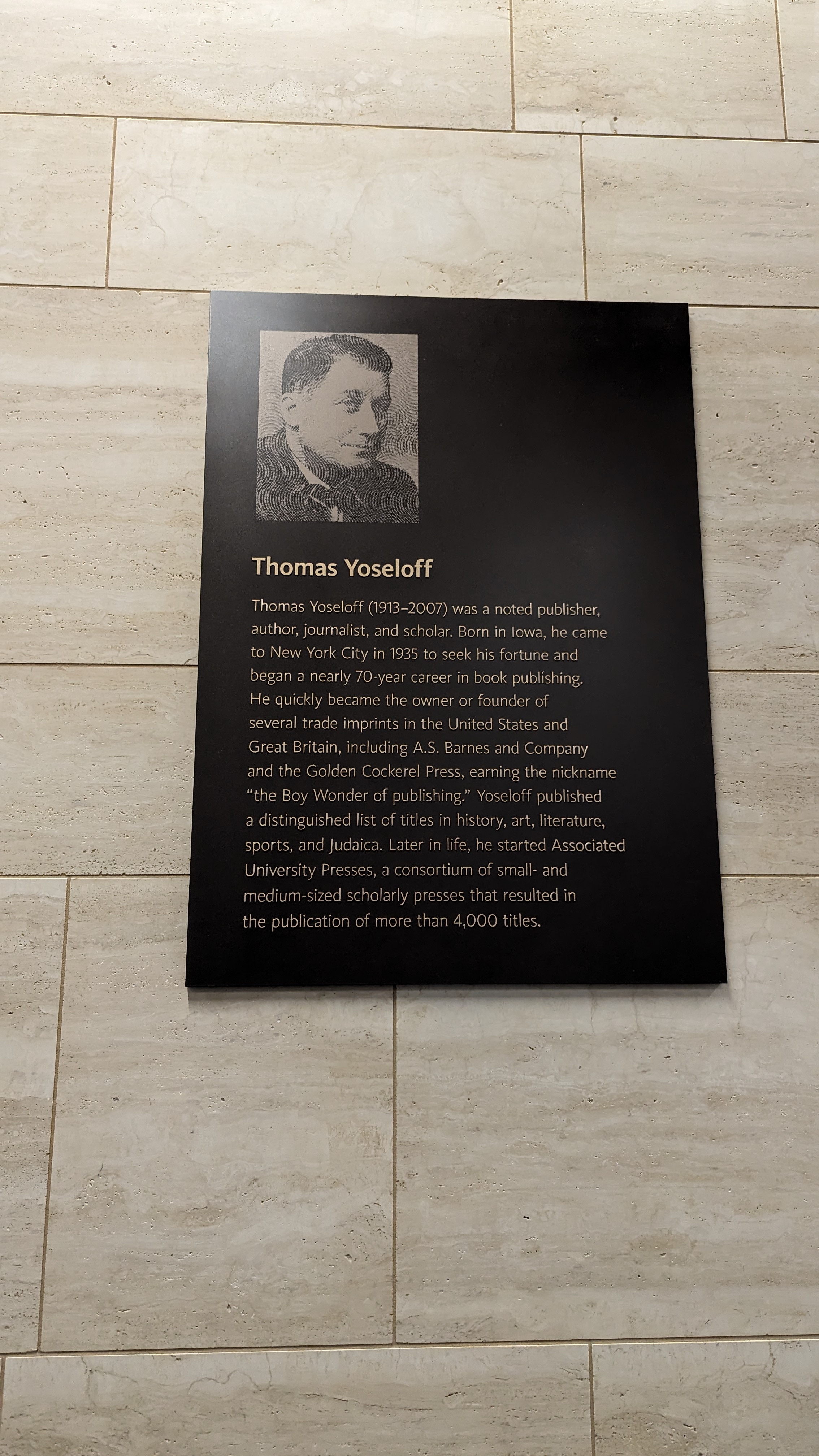 Thomas Yoseloff
