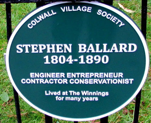 Stephen Ballard plaque, The Winnings, Colwall