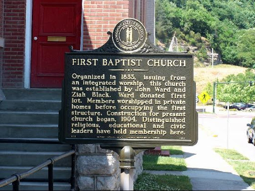 Historical Marker at First Baptist Church