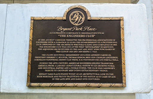 Bryant Park Place - The Engineer's Club