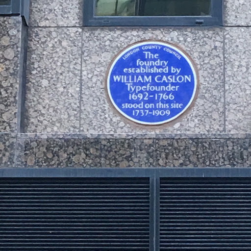 William Caslon Typefounder