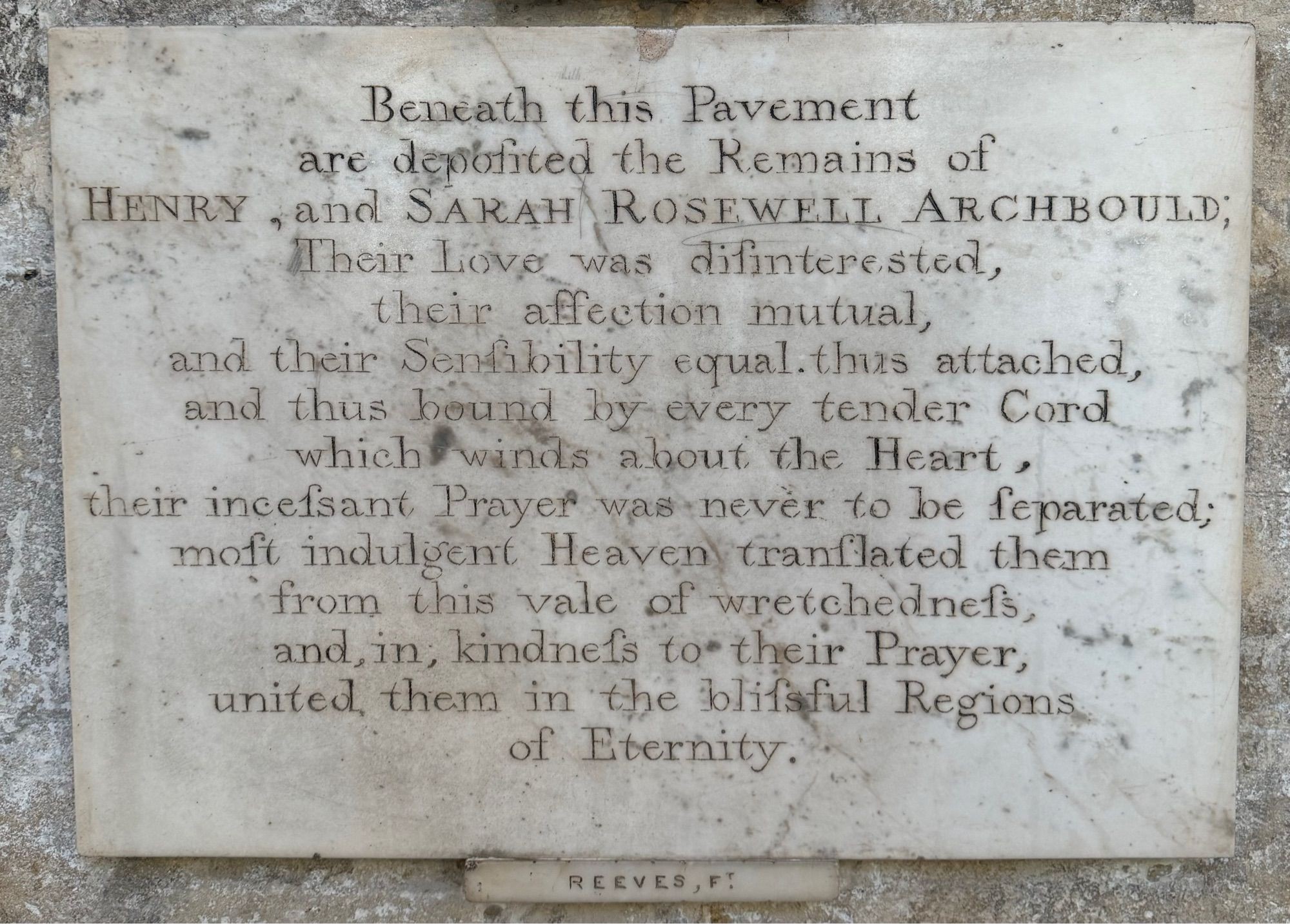 Harry and Sarah Rosewell Archbould