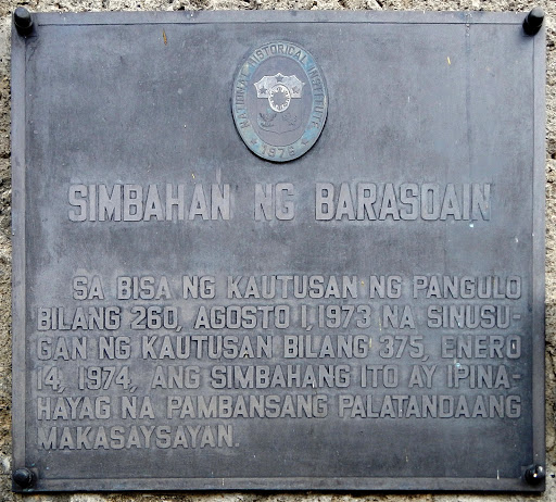 Church of Barasoain historical marker