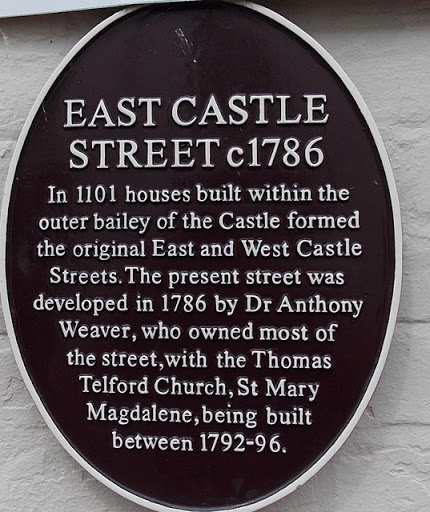 East Castle Street plaque, Bridgnorth