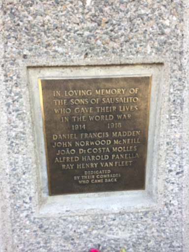 Sausalito WWI Memorial