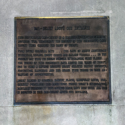 Apple Bank Bas-Relief