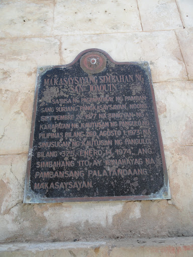 Church of San Joaquin historical marker