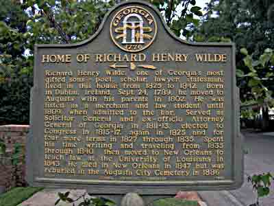 Home of Richard Henry Wilde