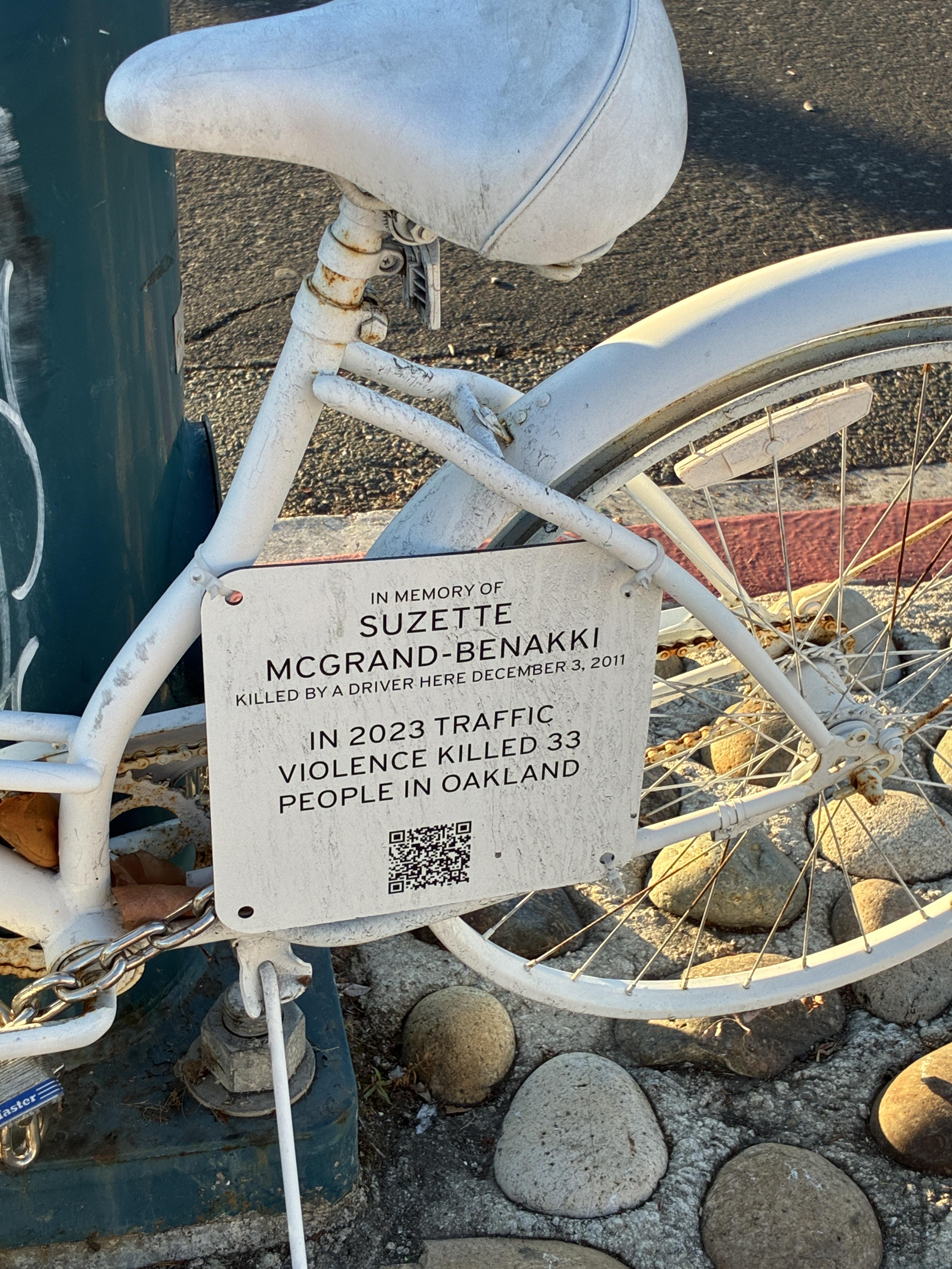 Suzette McGrand-Benakki Ghost Bike
