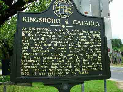 Kingsboro &amp; Cataula