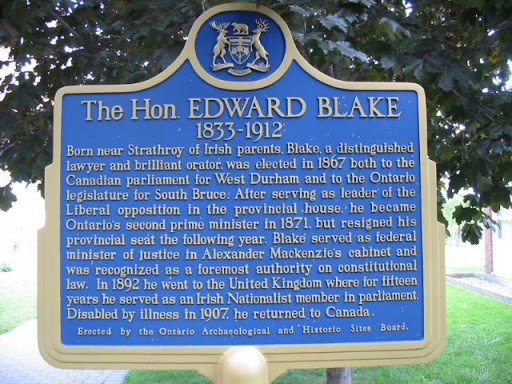 The Honourable Edward Blake 1833-1912