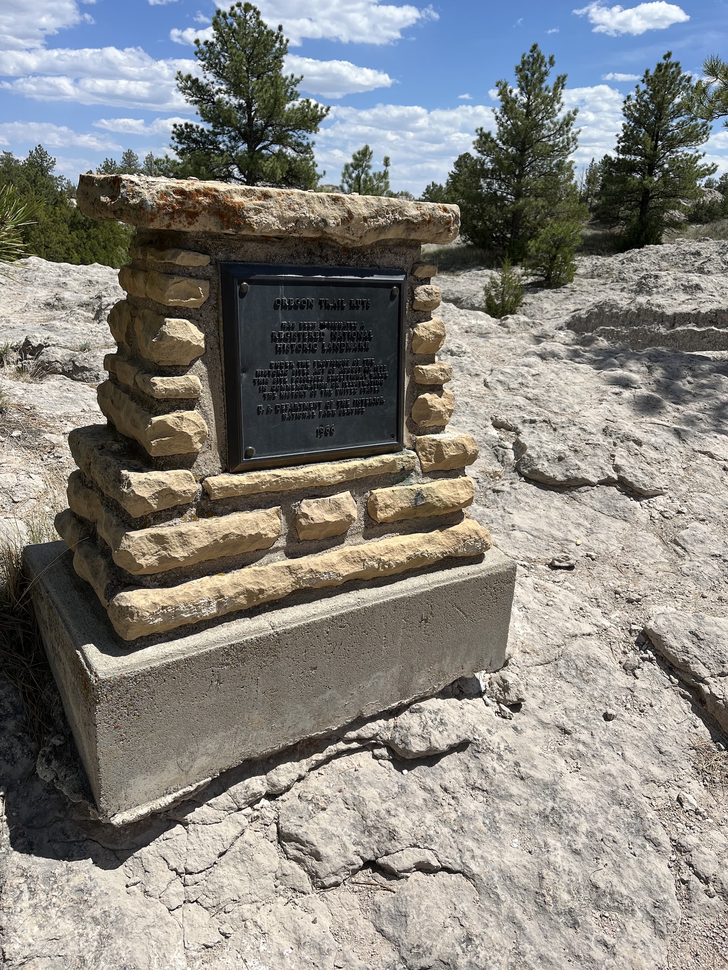 Oregon Trail Ruts (plaque one)