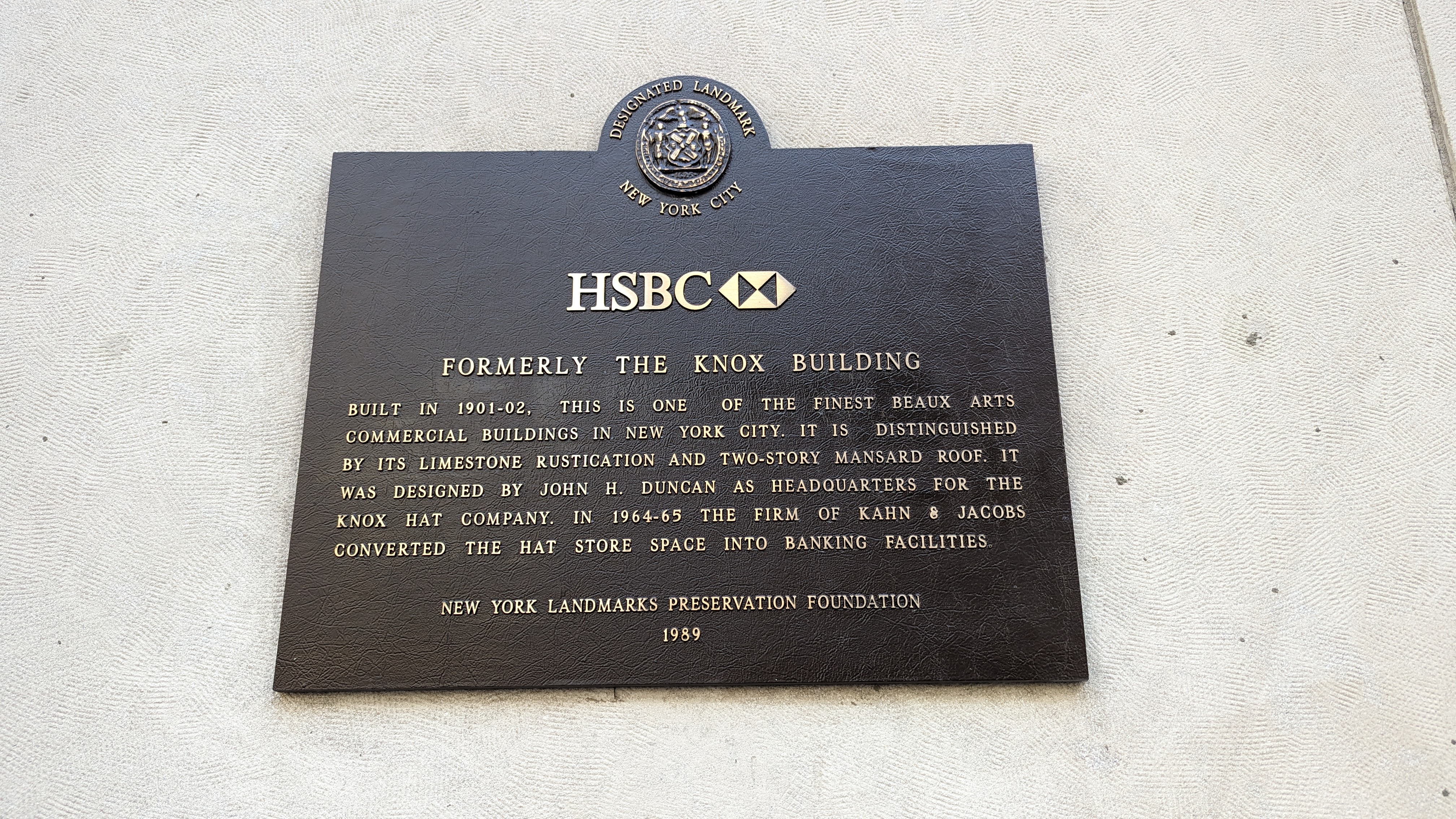HSBC (formerly the Knox Building)