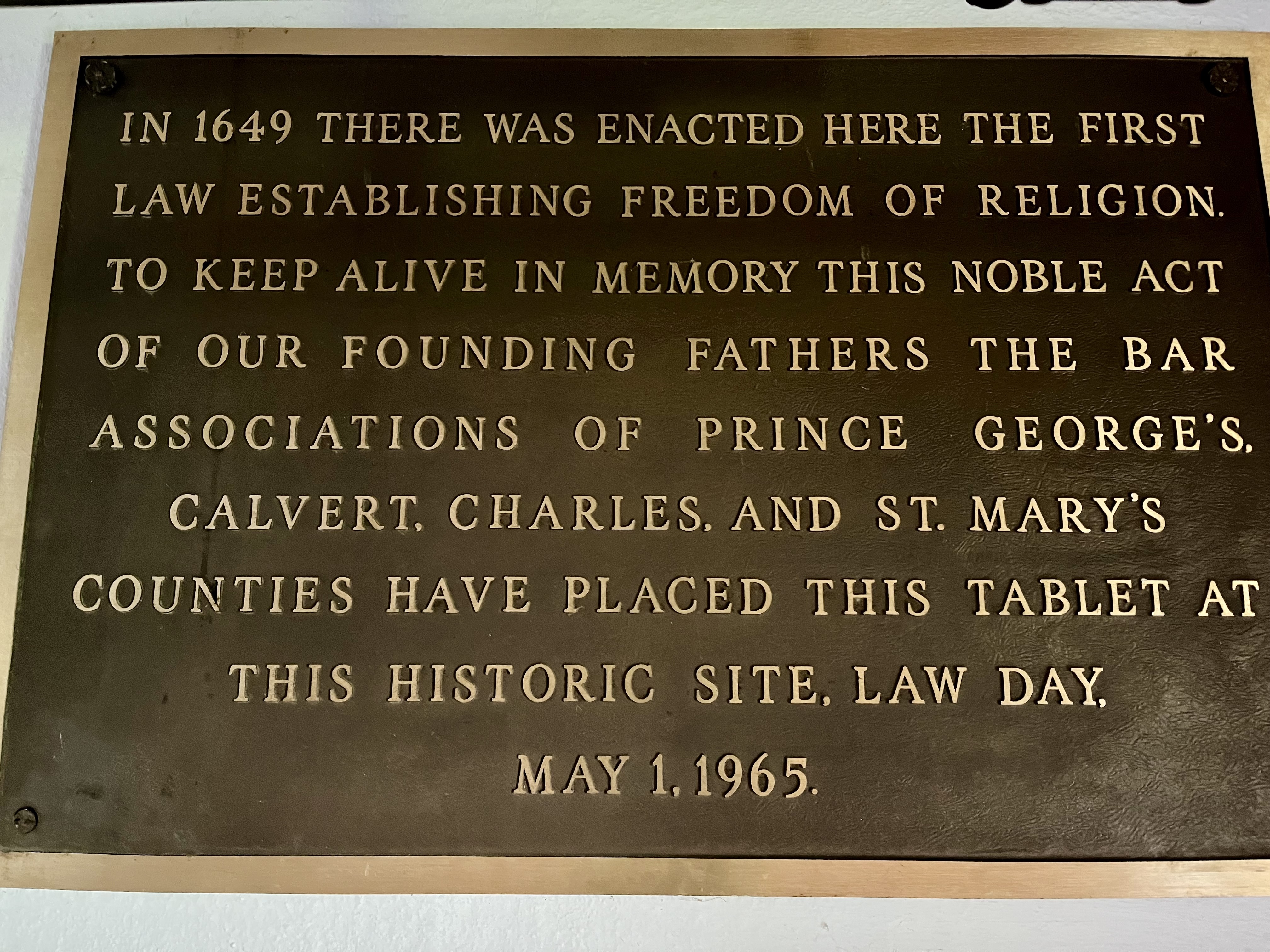 Freedom of Religion, 1649