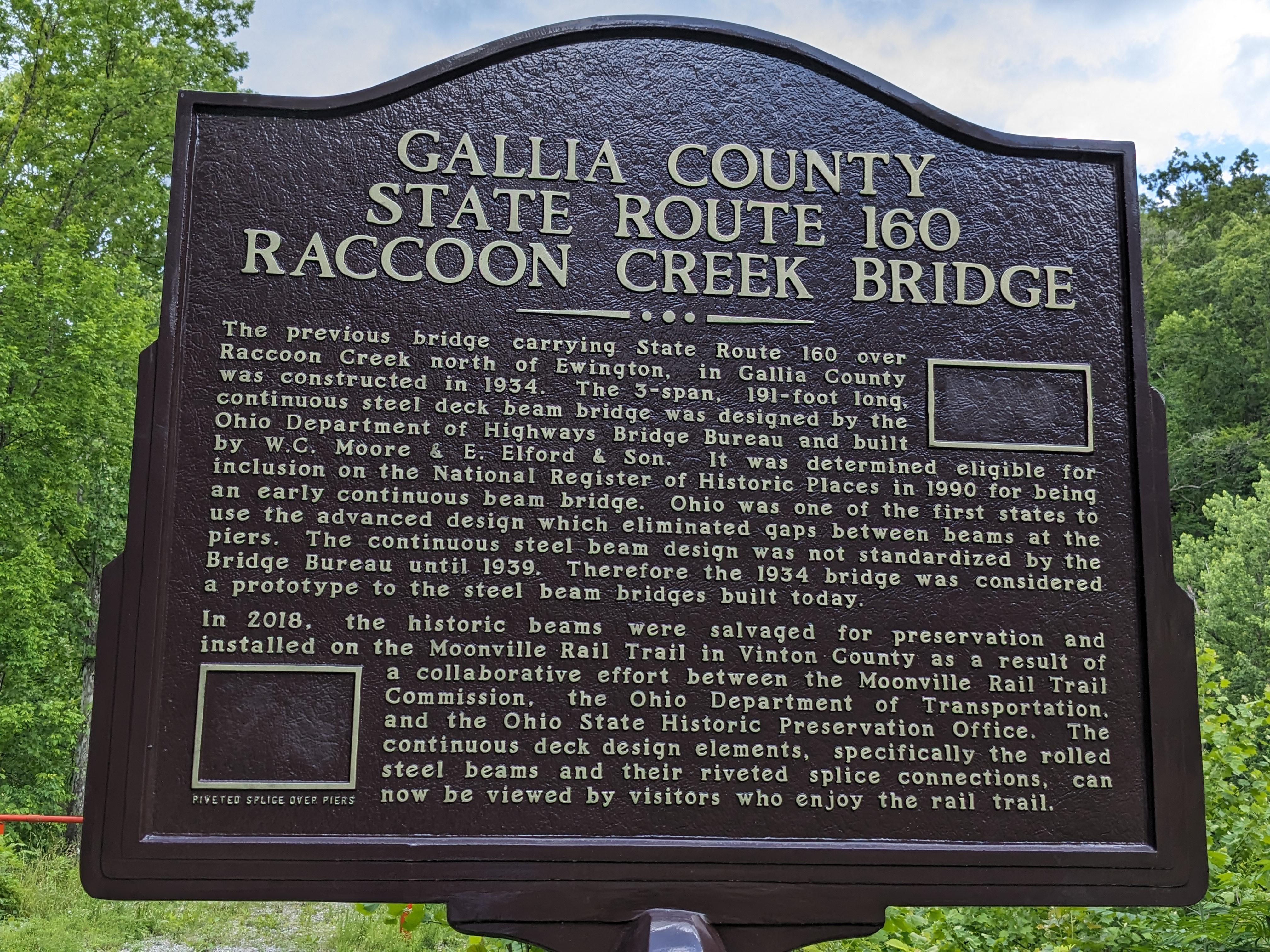 Gallia County State Route 160 Raccoon Creek Bridge